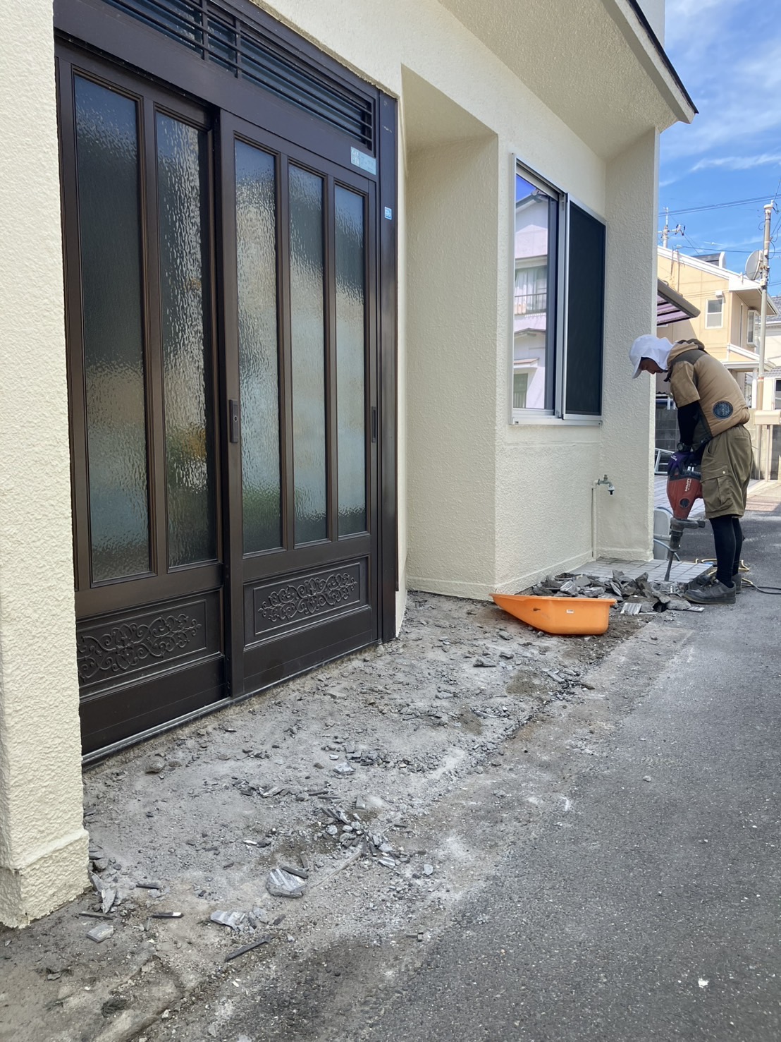 外構工事 玄関アプローチ