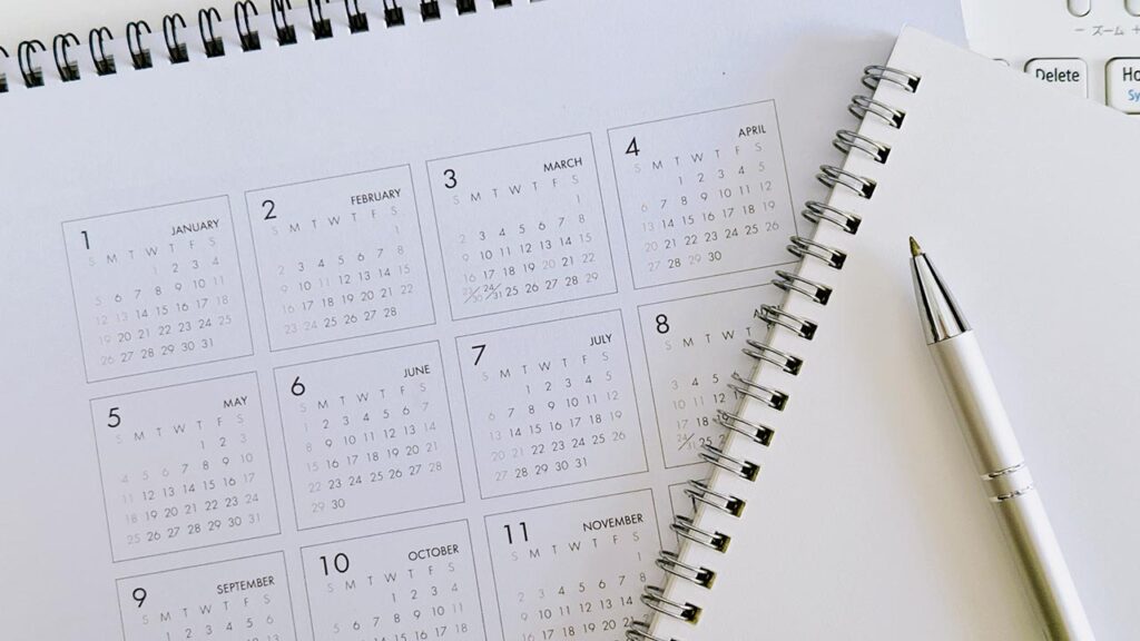 カレンダーの画像
