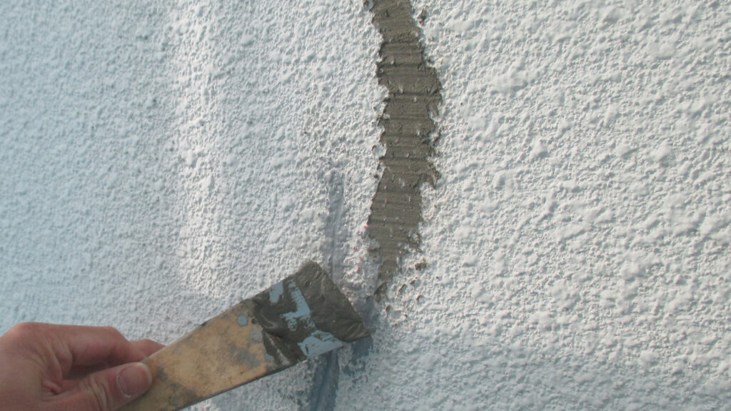 パテ処理をしている画像