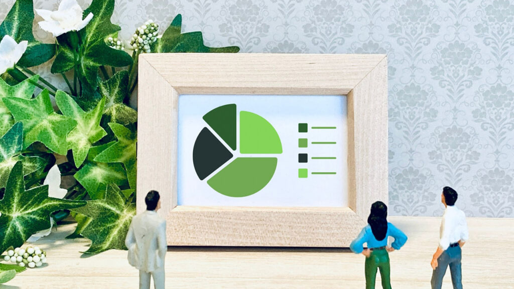 内訳を表す円グラフの画像