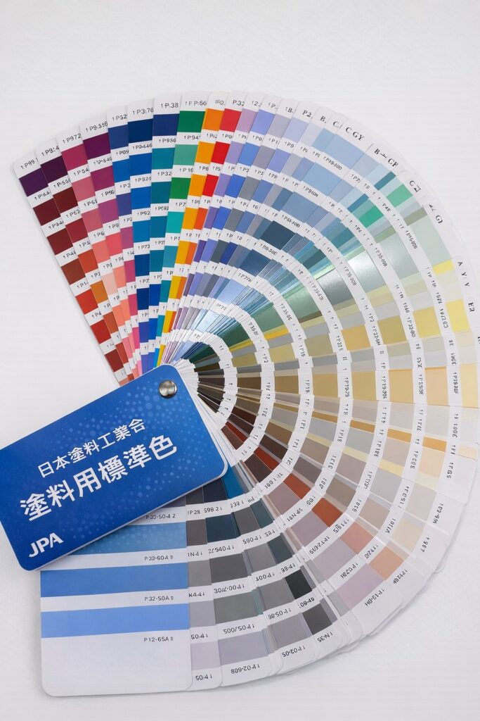 塗料用標準色帳の「実物イメージ写真」