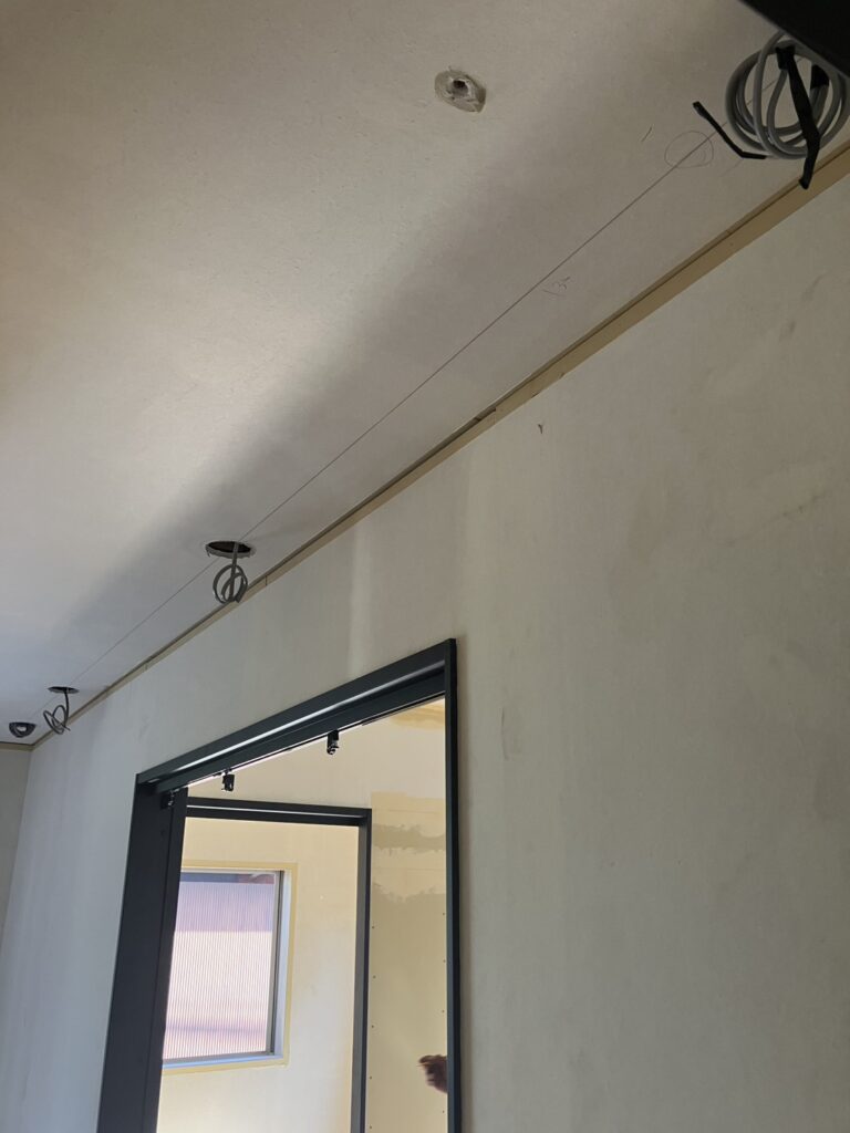 リビング・廊下 ダウンライト 配線工事