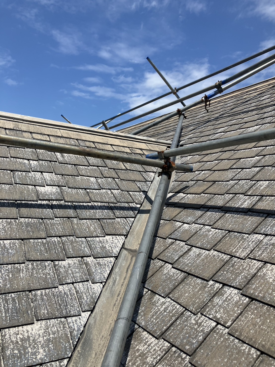 屋根高圧洗浄後の点検